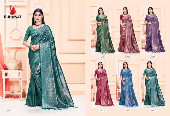 Asha By Bunawat Designer Satin Silk Sarees Wholesale Shop In Surat